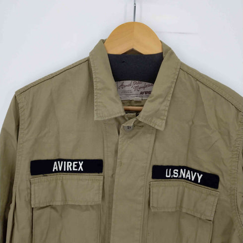 アヴィレックス AVIREX PATCHED RIPSTOP B.D.U JACKET/ミリタリージャケット/リップストップ メンズ M