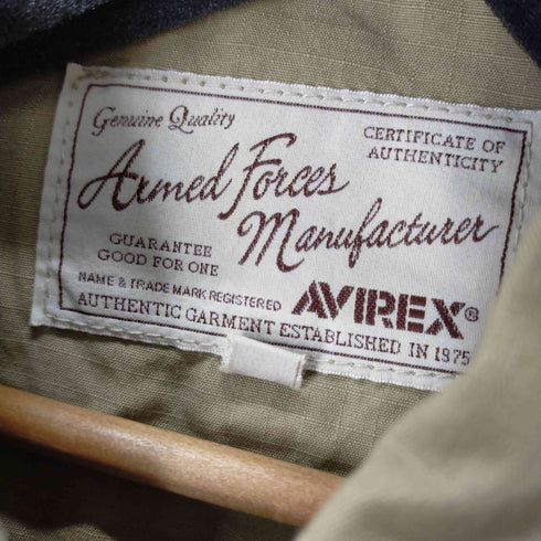アヴィレックス AVIREX PATCHED RIPSTOP B.D.U JACKET/ミリタリージャケット/リップストップ メンズ M
