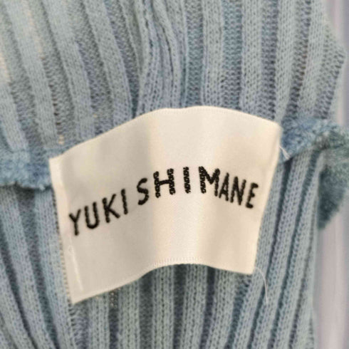 ユキシマネ YUKI SHIMANE リブニット スリット ノースリーブワンピース レディース FREE