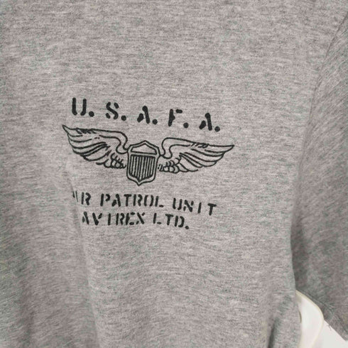 アヴィレックス AVIREX USAFA ピンナップガール クルーネック Tシャツ カットソー ショートスリーブ メンズ M