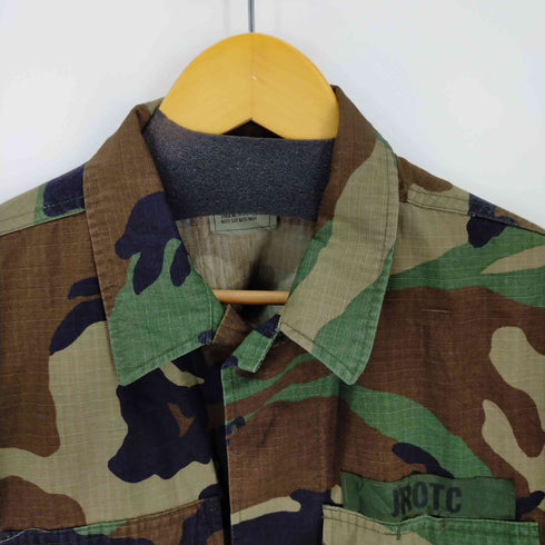 ユーエスアーミー US ARMY 90s 99年製 リップストップ ウッドランドカモ BDU コンバットジャケット メンズ SMALL-SHORT