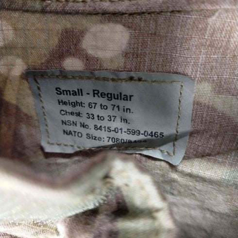 ユーエスアーミー US ARMY 14年製 リップストップ デザートカモ BDU コンバットジャケット メンズ SMALL-REGULAR