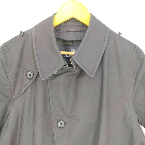 アクアスキュータム AQUASCUTUM コットンポリ トレンチコート メンズ 40