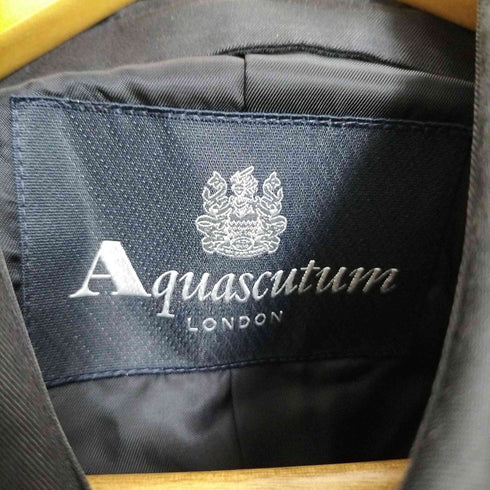 アクアスキュータム AQUASCUTUM コットンポリ トレンチコート メンズ 40