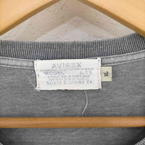 アヴィレックス AVIREX フロントスカルプリントL/Sカットソー Time is on my Side メンズ import:XL