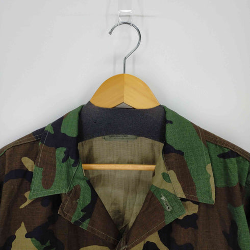 ユーエスアーミー US ARMY 90s 90年製 リップストップ ウッドランドカモ BDU コンバットジャケット メンズ MEDIUM-SHORT