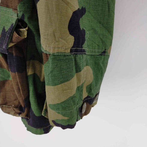 ユーエスアーミー US ARMY 90s 90年製 リップストップ ウッドランドカモ BDU コンバットジャケット メンズ MEDIUM-SHORT
