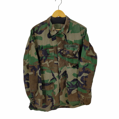 ユーエスアーミー US ARMY 90s 93年製 リップストップ ウッドランドカモ BDU コンバットジャケット メンズ MEDIUM-LONG