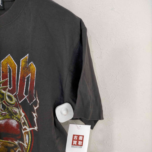 ハカバノガロウ 墓場の画廊 フロントキャラクタープリントTシャツ オマージュ THE KING OF FIST メンズ JPN:M