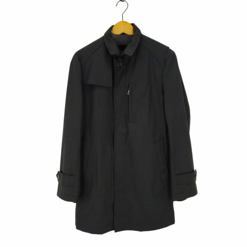 Rain Resistant}フロントジップトレンチコート メンズ