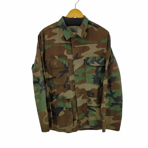 ユーエスアーミー US ARMY リップストップ ウッドランドカモ BDU コンバットジャケット メンズ MEDIUM-REGULAR