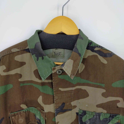 ユーエスアーミー US ARMY リップストップ ウッドランドカモ BDU コンバットジャケット メンズ MEDIUM-REGULAR