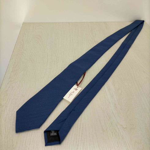 アット ヴァンヌッチ フィレンツェ Atto Vannucci FIRENZE ネクタイ ウール 紺 メンズ