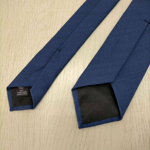 アット ヴァンヌッチ フィレンツェ Atto Vannucci FIRENZE ネクタイ ウール 紺 メンズ