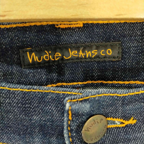 ヌーディージーンズ Nudie Jeans ジッパーフライ スキニーデニムパンツ インディゴ メンズ W33 L32