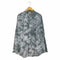 LORD WEST タイダイ柄 プリーツ ポリコットンバンドカラーシャツ メンズ import:XL