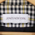 ジョーンズニューヨーク JONES NEW YORK レザー切替 チェック 3Bテーラードジャケット メンズ