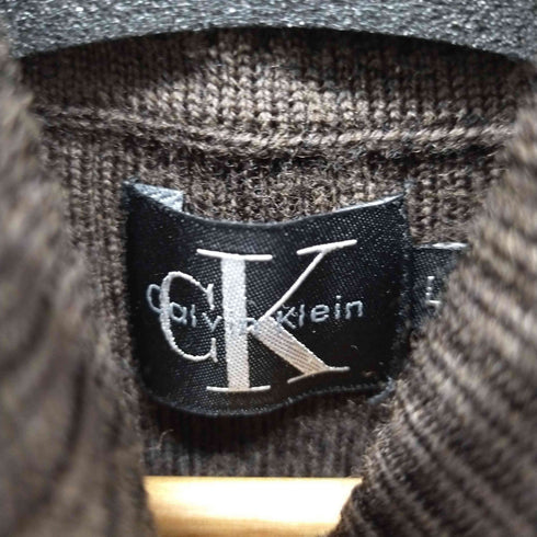 シーケーカルバンクライン ck Calvin Klein ウール100% タートルネックニット ハイネック メンズ L