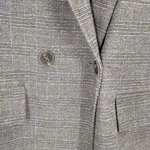 ザラ ZARA 1Bチェックテーラードジャケット レディース import:M