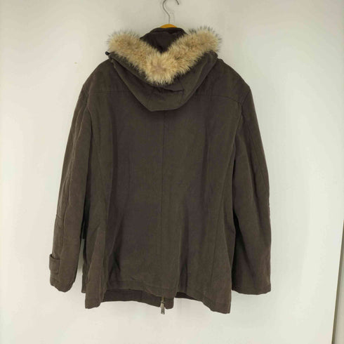 シーケーカルバンクライン ck Calvin Klein マルチポケット コヨーテファー中綿ジャケット メンズ 4L