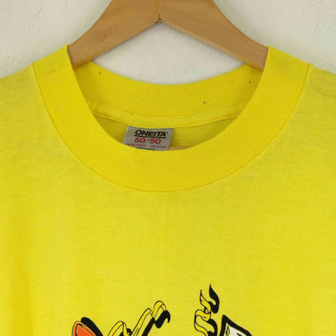 オニータ ONEITA 80~90s USA製 50/50 キャラクタープリントクルーネックTシャツ メンズ JPN:L