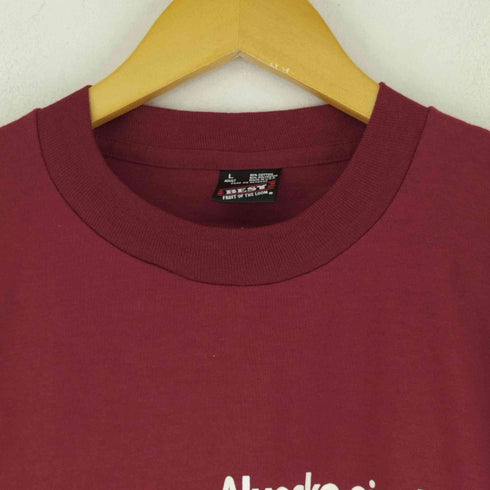 フルーツオブザルーム FRUIT OF THE LOOM 80-90S MADE IN USA ラバープリント S/S Tシャツ メンズ import:L