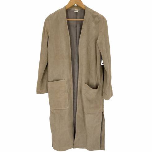 ロンハーマン Ron Herman ノーカラーコート ロング シープレザー レディース import:XS
