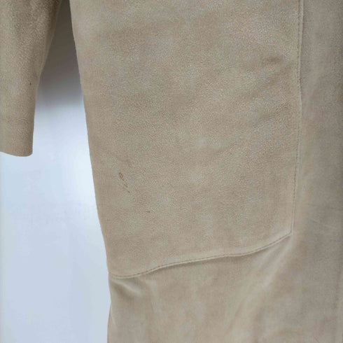 ロンハーマン Ron Herman ノーカラーコート ロング シープレザー レディース import:XS