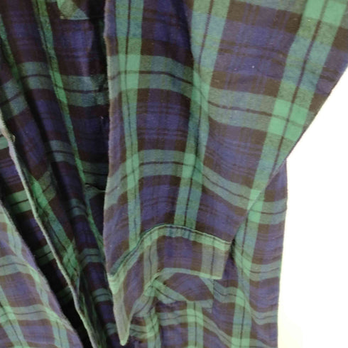 エルエルビーン L.L.Bean 90S チェックガウンコート メンズ JPN:L