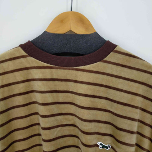 THE FOX SPORTSWEAR MULTI VELOUR BORDER T ボーダー Tシャツ ベロア メンズ L