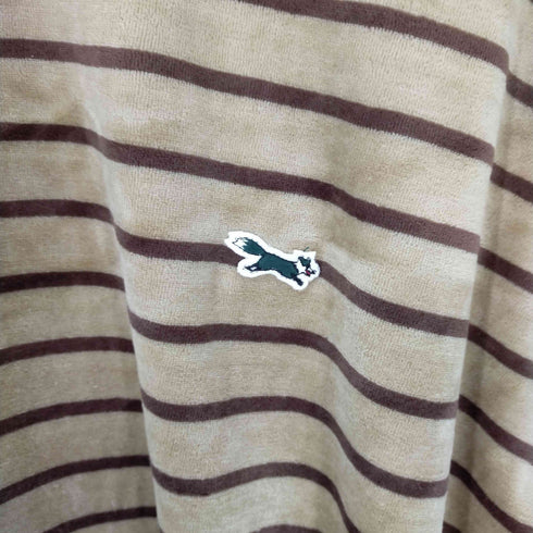 THE FOX SPORTSWEAR MULTI VELOUR BORDER T ボーダー Tシャツ ベロア メンズ L