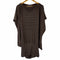 イッセイミヤケ ISSEY MIYAKE ボーダーニットワンピース ボートネック 変形 レディース JPN:2