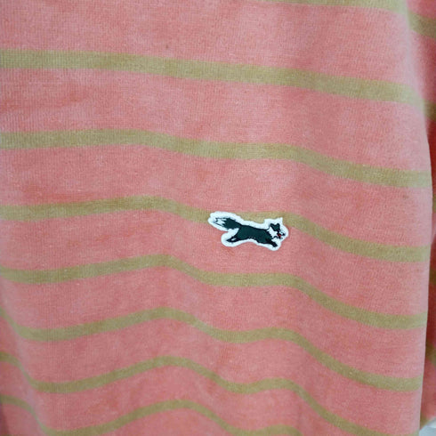 THE FOX SPORTSWEAR MULTI VELOUR BORDER T ボーダー Tシャツ ベロア メンズ L