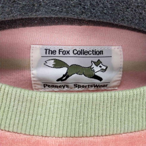 THE FOX SPORTSWEAR MULTI VELOUR BORDER T ボーダー Tシャツ ベロア メンズ L