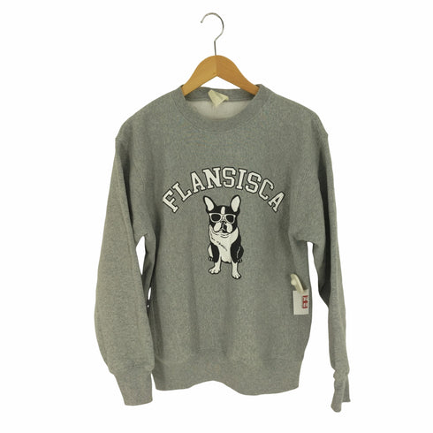 フランシスカ FLANSISCA 22AW ドッグプリント クルーネック スウェット メンズ JPN:M