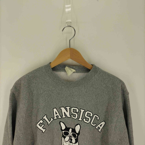 フランシスカ FLANSISCA 22AW ドッグプリント クルーネック スウェット メンズ JPN:M
