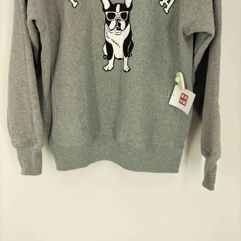 フランシスカ FLANSISCA 22AW ドッグプリント クルーネック スウェット メンズ JPN:M