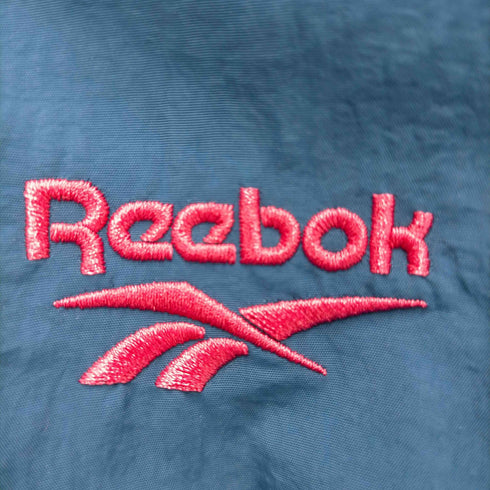 リーボック Reebok マルチカラーナイロンアノラックジャケット 裏地フリース メンズ JPN:L