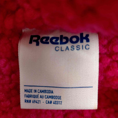 リーボック Reebok マルチカラーナイロンアノラックジャケット 裏地フリース メンズ JPN:L