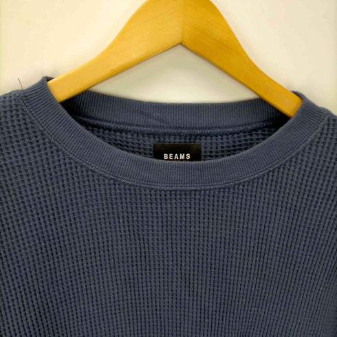 ビームス BEAMS オーバーサイズワッフルドロコードショートスリーブTシャツ メンズ JPN:L