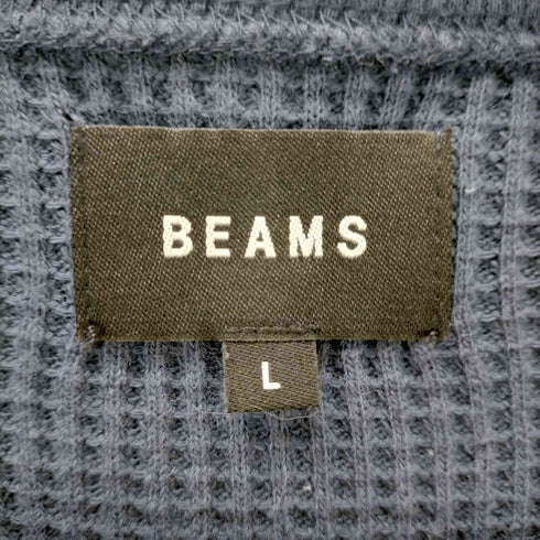 ビームス BEAMS オーバーサイズワッフルドロコードショートスリーブTシャツ メンズ JPN:L