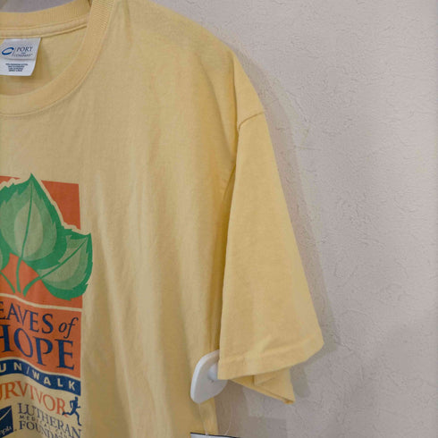 ポートアンドカンパニー PORT and COMPANY フロントプリントTシャツ LEAVES of HOPE メンズ import:L