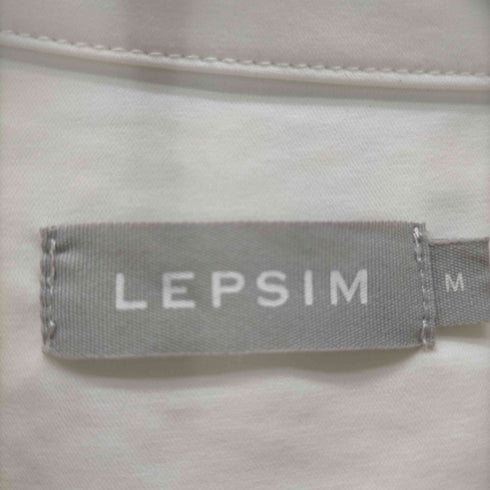 レプシム LEPSIM フロントギャザーシャツ ノーカラー レディース JPN:M