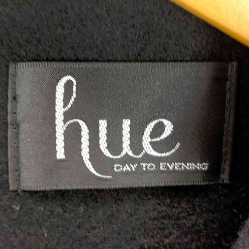 hue DAY TO EVENING ワンピース ひざ丈 半袖 フレンチスリーブ 異素材切り替え レディース JPN:M