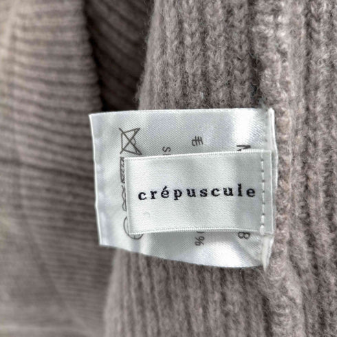 クレプスキュール crepuscule 畦編みニット Beige レディース JPN:1