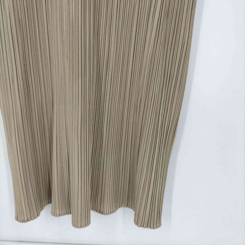 プリーツプリーズイッセイミヤケ PLEATS PLEASE ISSEY MIYAKE フリンジデザイン ハイネック マルチカラー プリーツ ノースリーブワンピース レディース JPN:3