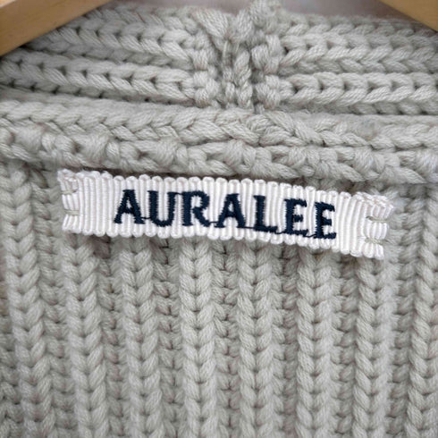 オーラリー AURALEE 19AW SUPER FINE WOOL RIB KNIT ZIP VEST メンズ JPN:4