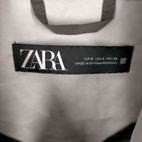 ザラ ZARA ラバー加工クロップドシェルジャケット レディース JPN:S