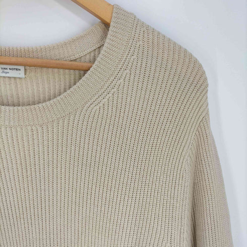ドリスヴァンノッテン DRIES VAN NOTEN リブ メリノウール クルーネックニット メンズ import:L