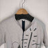 コムデギャルソンシャツ COMME des GARCONS SHIRT 襤褸加工プリントデザインドッキングVネックカットソー メンズ JPN:S